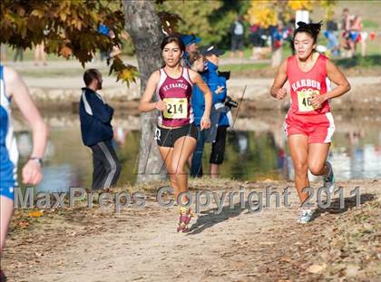 Thumbnail 1 in CIF State Cross Country Championships (Girls Division V) photogallery.