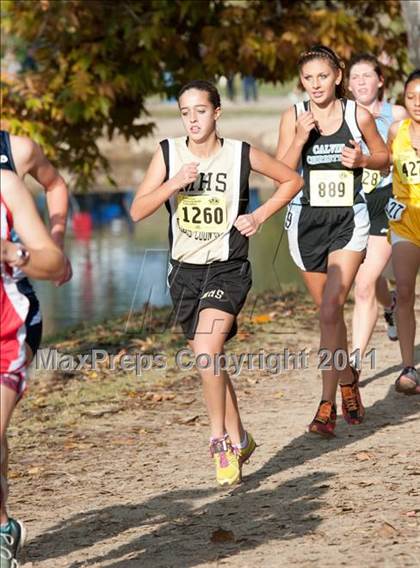 Thumbnail 2 in CIF State Cross Country Championships (Girls Division V) photogallery.