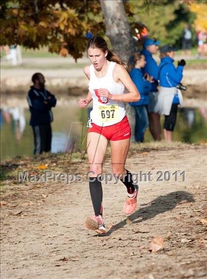 Thumbnail 2 in CIF State Cross Country Championships (Girls Division V) photogallery.