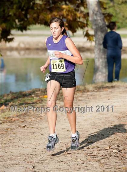 Thumbnail 2 in CIF State Cross Country Championships (Girls Division V) photogallery.