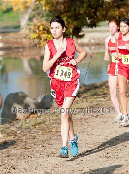 Thumbnail 3 in CIF State Cross Country Championships (Girls Division V) photogallery.