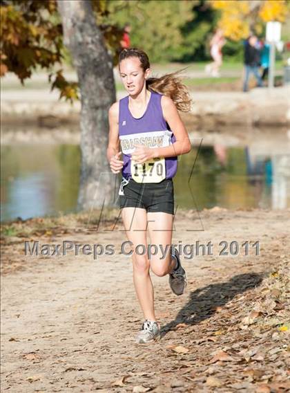 Thumbnail 3 in CIF State Cross Country Championships (Girls Division V) photogallery.