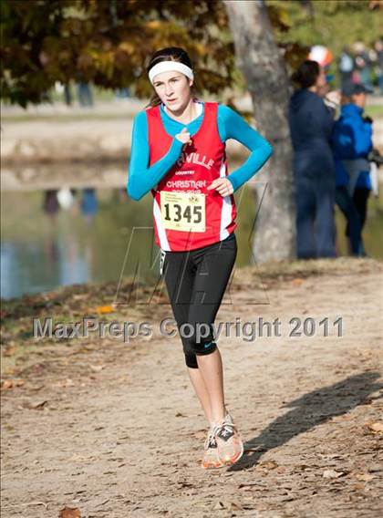 Thumbnail 1 in CIF State Cross Country Championships (Girls Division V) photogallery.