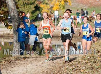 Thumbnail 1 in CIF State Cross Country Championships (Girls Division V) photogallery.