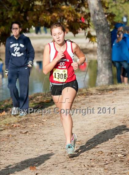Thumbnail 2 in CIF State Cross Country Championships (Girls Division V) photogallery.