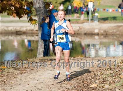 Thumbnail 2 in CIF State Cross Country Championships (Girls Division V) photogallery.