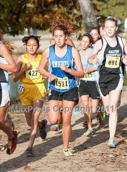 Thumbnail 3 in CIF State Cross Country Championships (Girls Division V) photogallery.