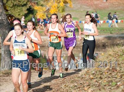 Thumbnail 3 in CIF State Cross Country Championships (Girls Division V) photogallery.