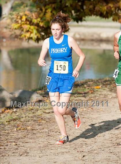 Thumbnail 1 in CIF State Cross Country Championships (Girls Division V) photogallery.