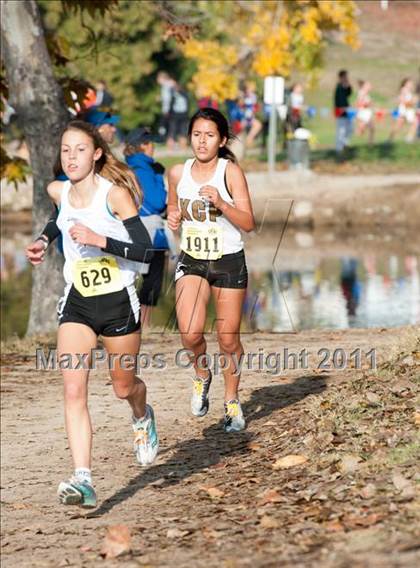 Thumbnail 3 in CIF State Cross Country Championships (Girls Division V) photogallery.