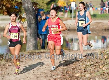 Thumbnail 2 in CIF State Cross Country Championships (Girls Division V) photogallery.