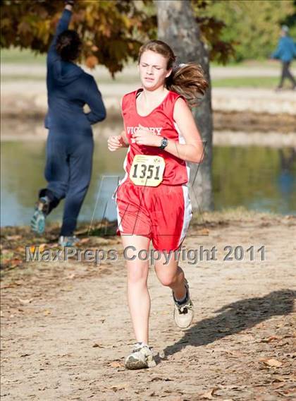 Thumbnail 1 in CIF State Cross Country Championships (Girls Division V) photogallery.