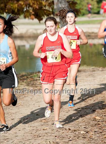 Thumbnail 3 in CIF State Cross Country Championships (Girls Division V) photogallery.