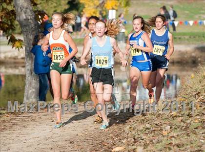 Thumbnail 2 in CIF State Cross Country Championships (Girls Division V) photogallery.
