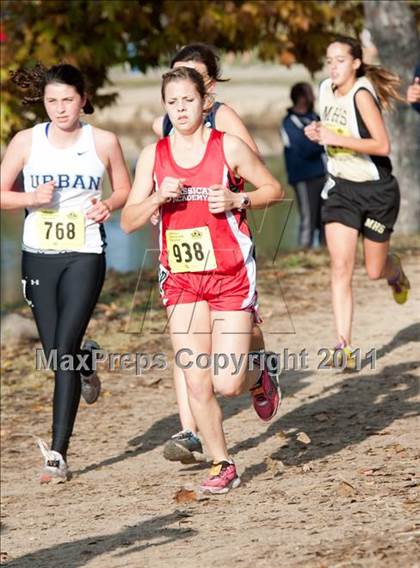 Thumbnail 1 in CIF State Cross Country Championships (Girls Division V) photogallery.