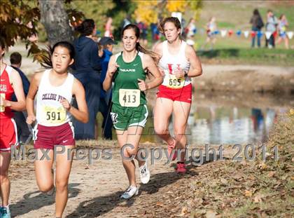 Thumbnail 3 in CIF State Cross Country Championships (Girls Division V) photogallery.