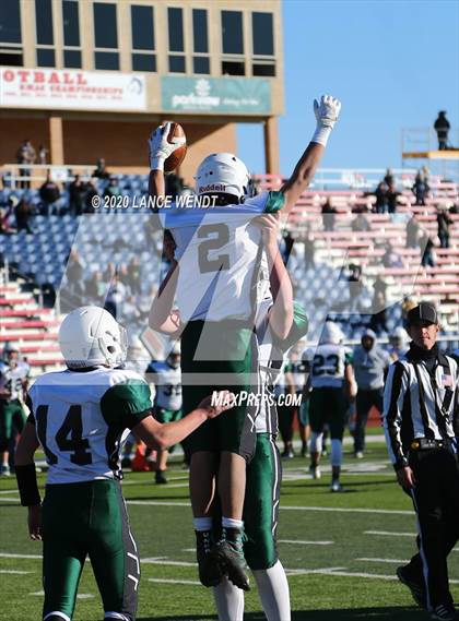 Thumbnail 1 in Fleming vs. Stratton/Liberty (CHSAA 6-Man State Championship) photogallery.