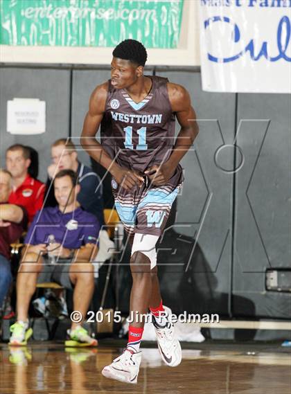 Thumbnail 3 in Hamilton Heights Christian Academy vs. Westtown (City of Palms Classic) photogallery.