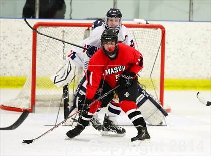 Thumbnail 2 in New Fairfield/Immaculate vs. Masuk (SCC-SWC D3 Semifinal) photogallery.