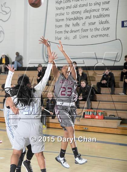 Thumbnail 1 in Cathedral City vs. Rancho Mirage (MaxPreps Holiday Classic) photogallery.