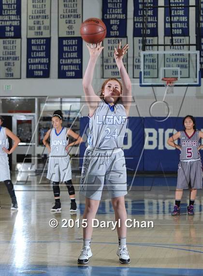 Thumbnail 1 in Cathedral City vs. Rancho Mirage (MaxPreps Holiday Classic) photogallery.