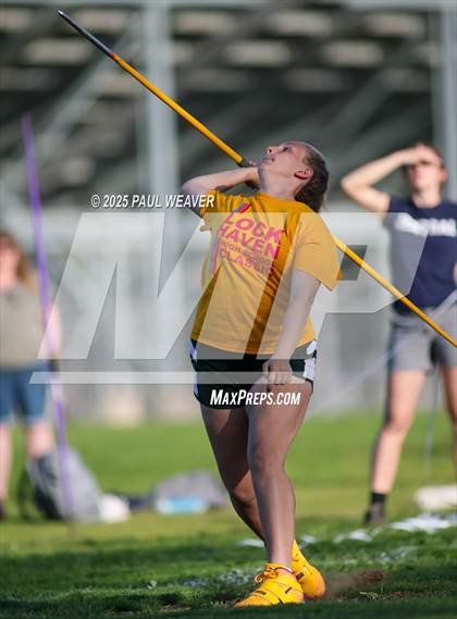 Thumbnail 1 in Danville, Meadowbrook Christian, Central Columbia (Girls Javelin) photogallery.
