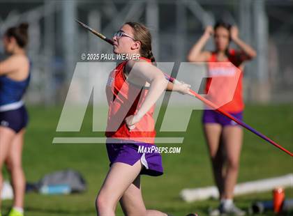 Thumbnail 2 in Danville, Meadowbrook Christian, Central Columbia (Girls Javelin) photogallery.