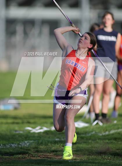 Thumbnail 2 in Danville, Meadowbrook Christian, Central Columbia (Girls Javelin) photogallery.