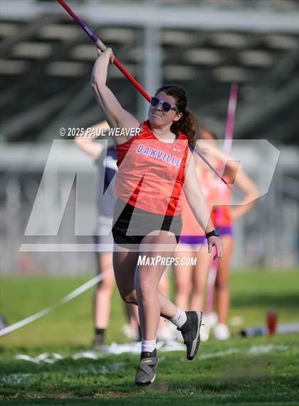 Thumbnail 2 in Danville, Meadowbrook Christian, Central Columbia (Girls Javelin) photogallery.