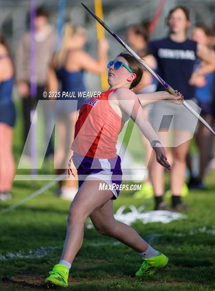Thumbnail 2 in Danville, Meadowbrook Christian, Central Columbia (Girls Javelin) photogallery.