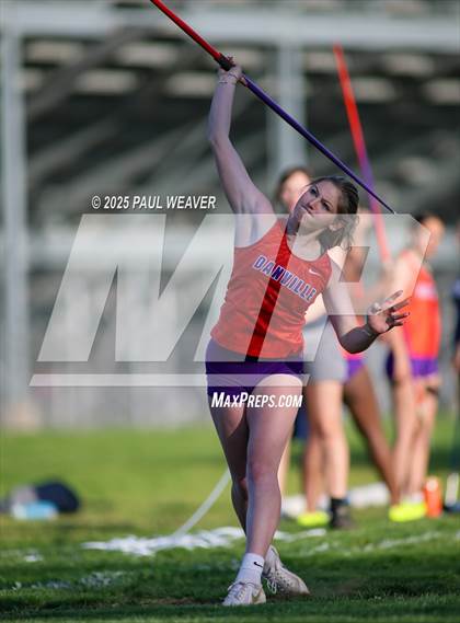Thumbnail 2 in Danville, Meadowbrook Christian, Central Columbia (Girls Javelin) photogallery.