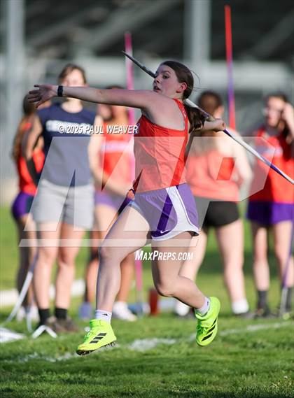 Thumbnail 3 in Danville, Meadowbrook Christian, Central Columbia (Girls Javelin) photogallery.