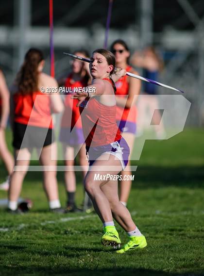 Thumbnail 2 in Danville, Meadowbrook Christian, Central Columbia (Girls Javelin) photogallery.