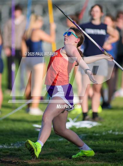 Thumbnail 1 in Danville, Meadowbrook Christian, Central Columbia (Girls Javelin) photogallery.