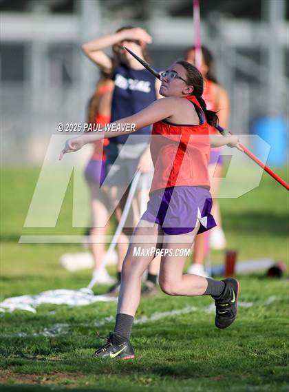 Thumbnail 1 in Danville, Meadowbrook Christian, Central Columbia (Girls Javelin) photogallery.