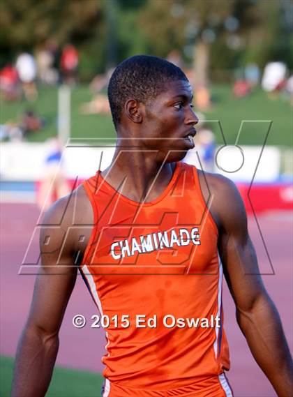 Thumbnail 1 in CIF State Track and Field Championships (Boys 100 Meter Dash) photogallery.