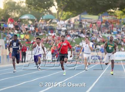 Thumbnail 1 in CIF State Track and Field Championships (Boys 100 Meter Dash) photogallery.