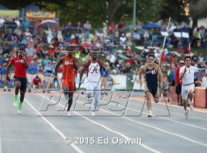 Thumbnail 3 in CIF State Track and Field Championships (Boys 100 Meter Dash) photogallery.