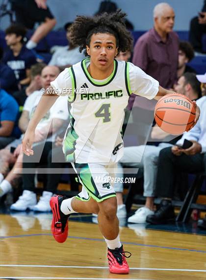 Thumbnail 2 in Iowa United vs Prolific Prep (Made Hoops - Miami Tip-Off) photogallery.