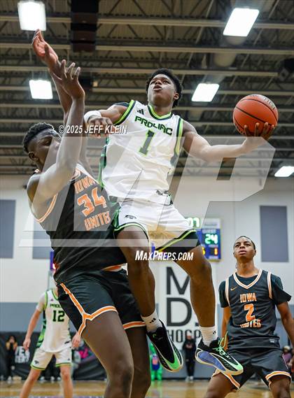 Thumbnail 1 in Iowa United vs Prolific Prep (Made Hoops - Miami Tip-Off) photogallery.