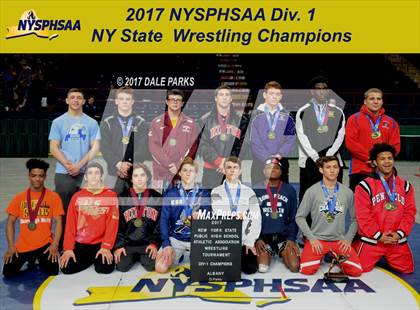 Thumbnail 2 in NYSPHSAA Wrestling Championships (Division 2 Awards & Podiums) photogallery.