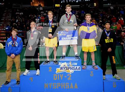 Thumbnail 1 in NYSPHSAA Wrestling Championships (Division 2 Awards & Podiums) photogallery.