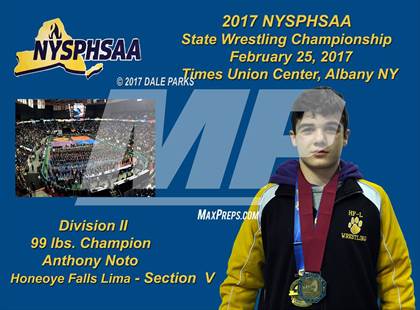 Thumbnail 3 in NYSPHSAA Wrestling Championships (Division 2 Awards & Podiums) photogallery.