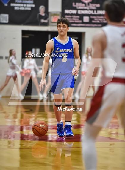 Thumbnail 2 in Lone Oak vs. Leonard (UIL Basketball 3A Region II Bi-District) photogallery.