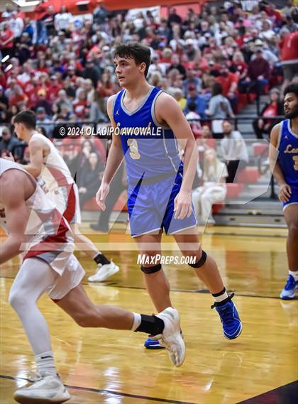 Thumbnail 1 in Lone Oak vs. Leonard (UIL Basketball 3A Region II Bi-District) photogallery.