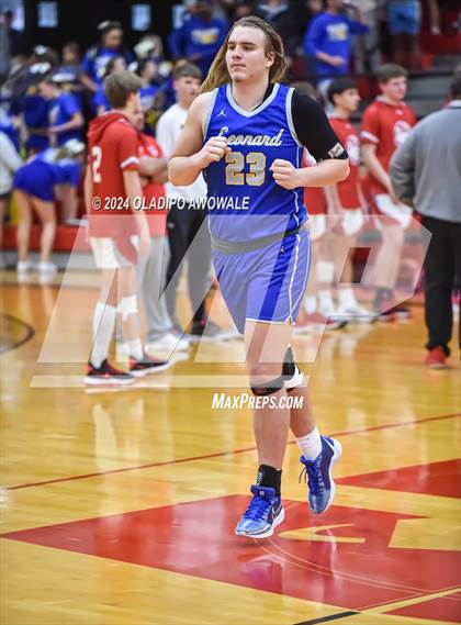 Thumbnail 3 in Lone Oak vs. Leonard (UIL Basketball 3A Region II Bi-District) photogallery.