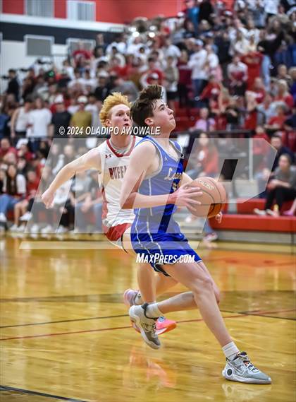 Thumbnail 2 in Lone Oak vs. Leonard (UIL Basketball 3A Region II Bi-District) photogallery.