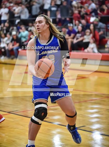 Thumbnail 2 in Lone Oak vs. Leonard (UIL Basketball 3A Region II Bi-District) photogallery.