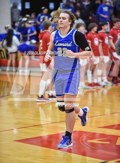Thumbnail 1 in Lone Oak vs. Leonard (UIL Basketball 3A Region II Bi-District) photogallery.