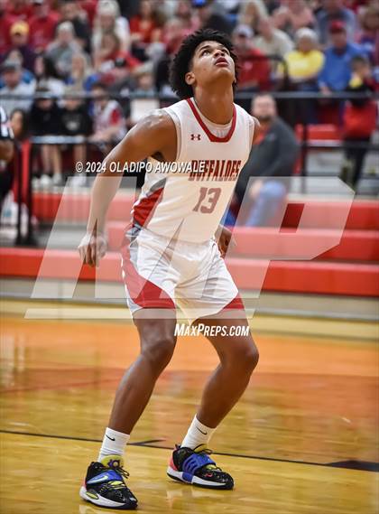 Thumbnail 3 in Lone Oak vs. Leonard (UIL Basketball 3A Region II Bi-District) photogallery.